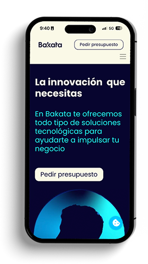 dispositivo movil pagina de bakata